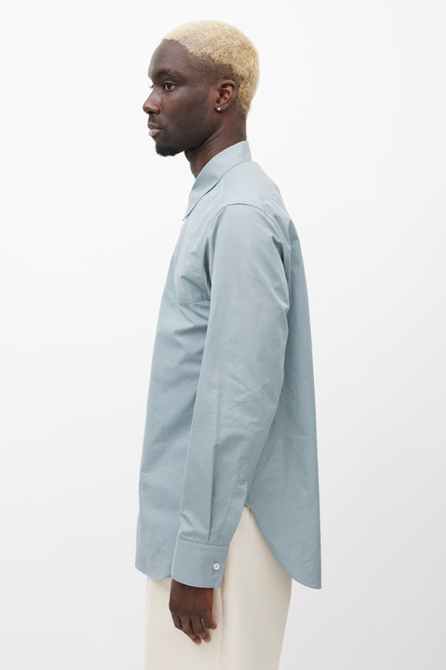 Jil Sander Grey Poplin Shirt