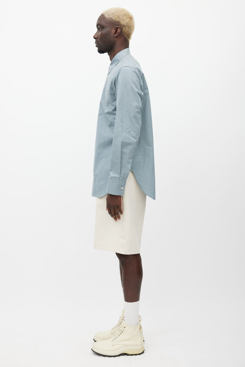 Jil Sander Grey Poplin Shirt