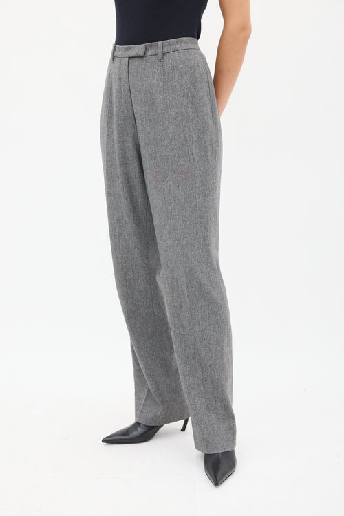 Jil Sander Grey Wool 
Cashmere High Waist Trouser