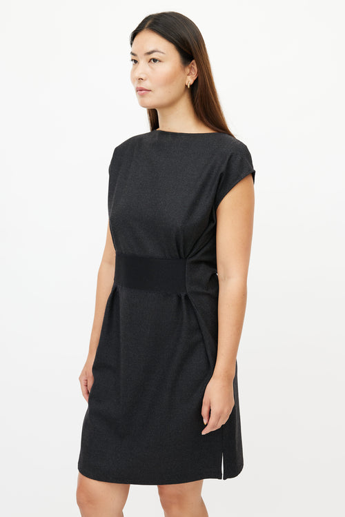 Jil Sander Grey Wool Dress