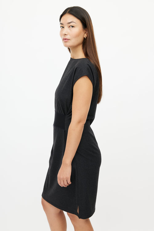 Jil Sander Grey Wool Dress