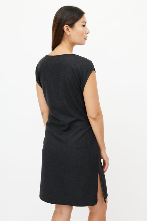 Jil Sander Grey Wool Dress