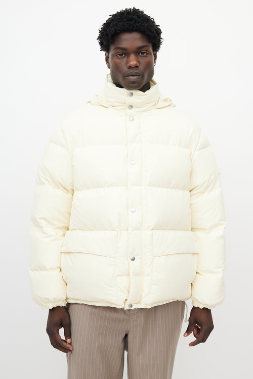 Jil Sander Light Beige Down Puffer Jacket