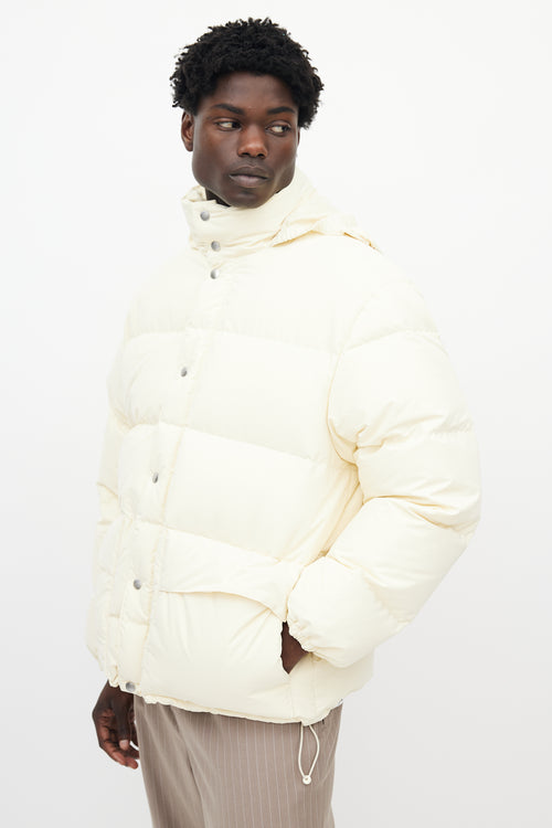 Jil Sander Light Beige Down Puffer Jacket