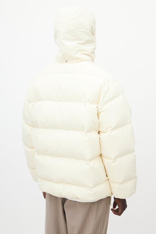 Jil Sander Light Beige Down Puffer Jacket