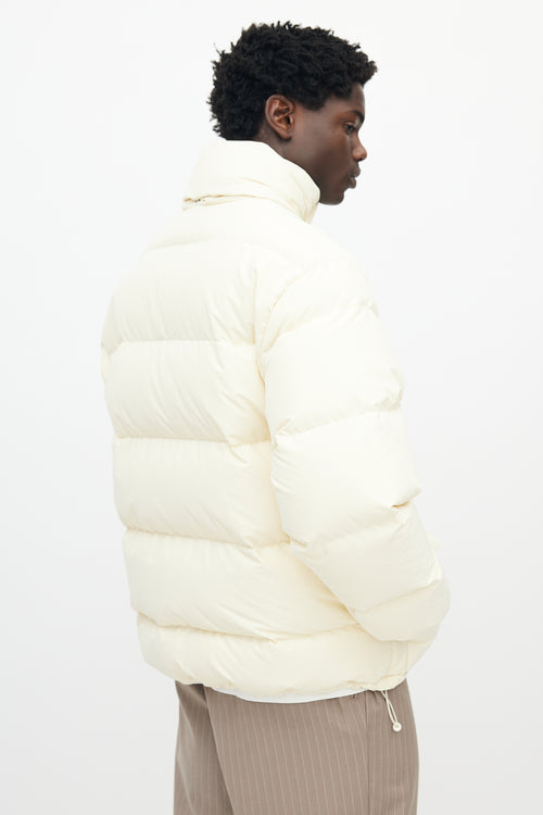 Jil Sander Light Beige Down Puffer Jacket