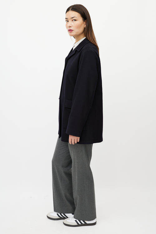 Jil Sander Black Cashmere 
Silk Light Jacket