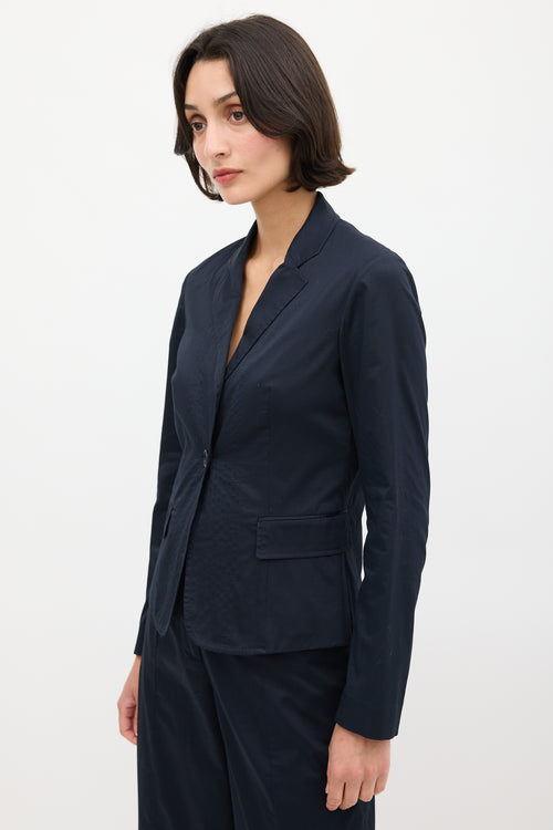 Jil Sander Navy Cotton Suit