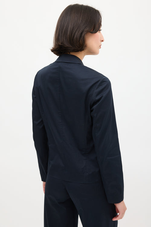 Jil Sander Navy Cotton Suit