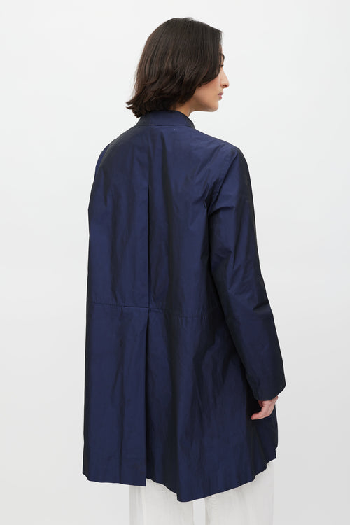 Jil Sander Navy Nylon Coat