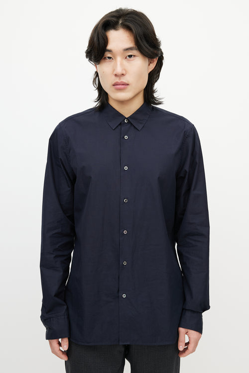 Jil Sander Navy Poplin Shirt