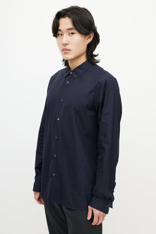 Jil Sander Navy Poplin Shirt