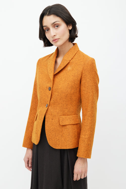 Jil Sander Orange 
Grey Alpaca Blazer