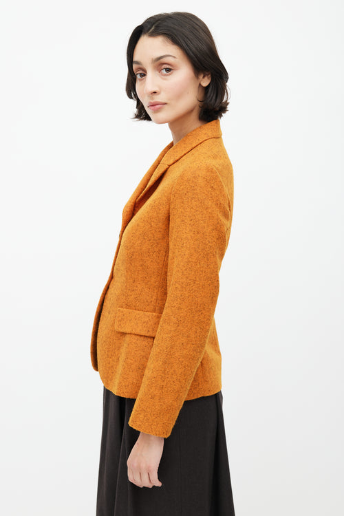 Jil Sander Orange 
Grey Alpaca Blazer