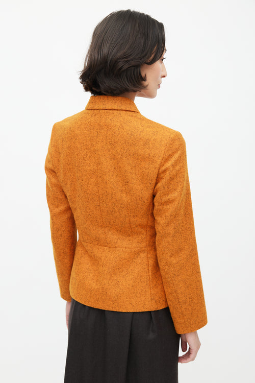 Jil Sander Orange 
Grey Alpaca Blazer