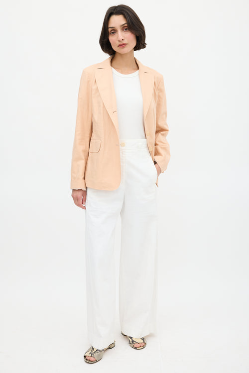 Jil Sander Pink Cotton Three Pocket Blazer