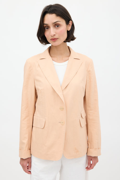 Jil Sander Pink Cotton Three Pocket Blazer