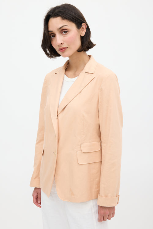 Jil Sander Pink Cotton Three Pocket Blazer