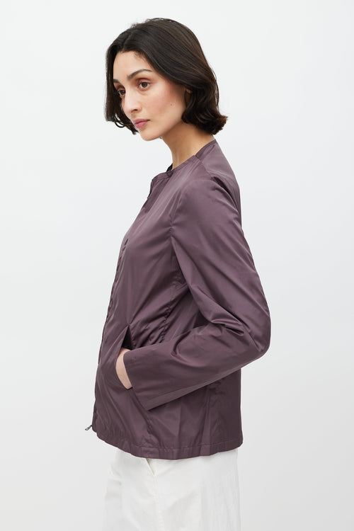 Jil Sander Purple Nylon Jacket