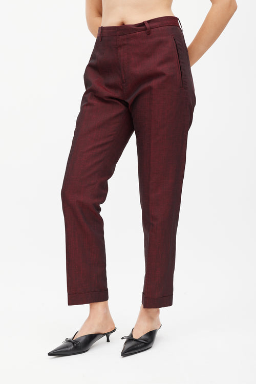 Jil Sander Red Linen 
Mohair Suit