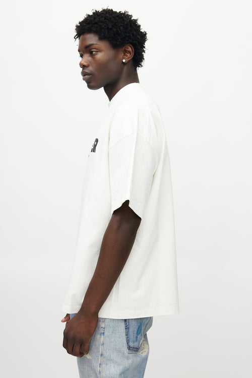 Jil Sander White 
Black Logo T-Shirt