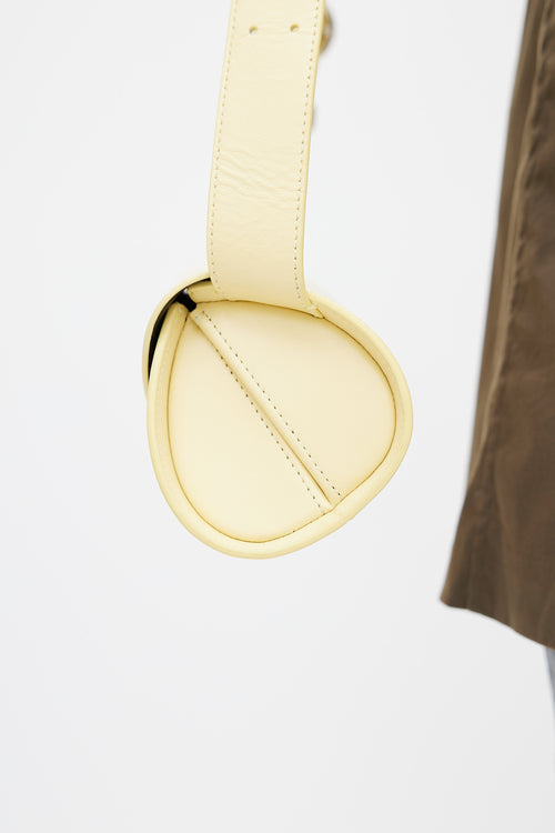 Jil Sander Yellow Leather Cannolo Bag