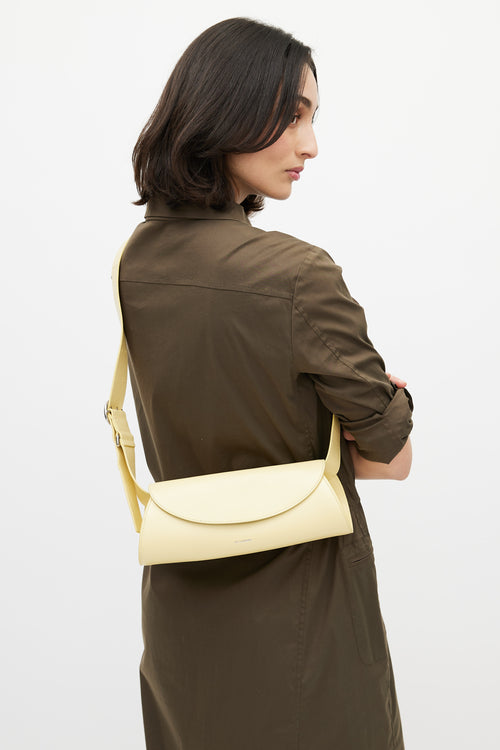 Jil Sander Yellow Leather Cannolo Bag