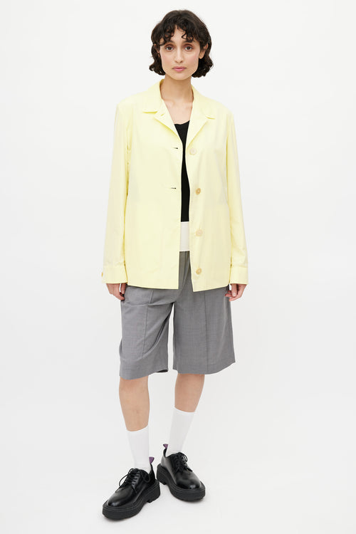 Jil Sander Yellow Nylon Jacket