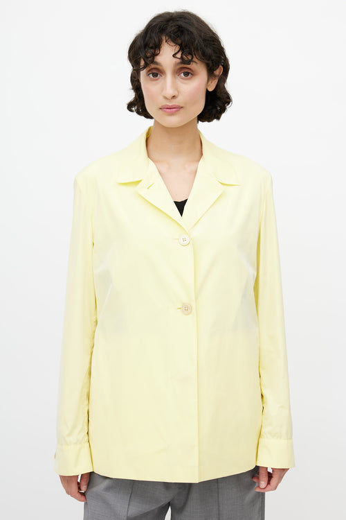 Jil Sander Yellow Nylon Jacket