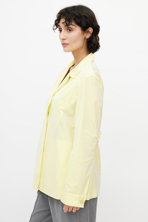 Jil Sander Yellow Nylon Jacket