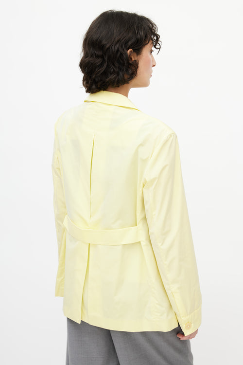 Jil Sander Yellow Nylon Jacket