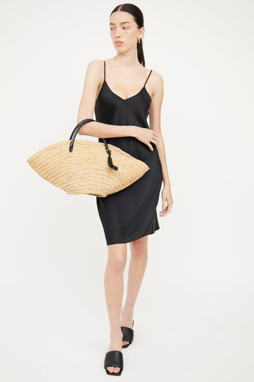 Jil Sander Raffia Sombrero Bag