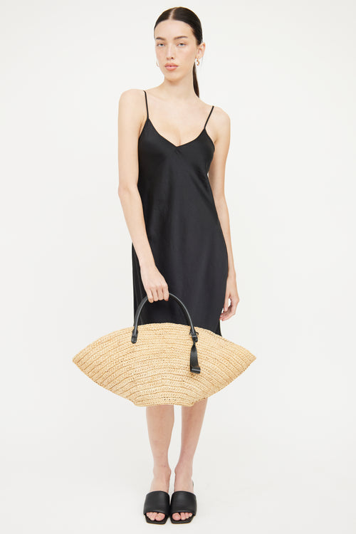 Jil Sander Raffia Sombrero Bag