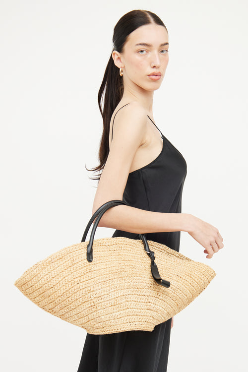 Jil Sander Raffia Sombrero Bag