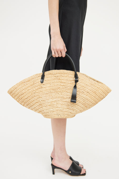 Jil Sander Raffia Sombrero Bag