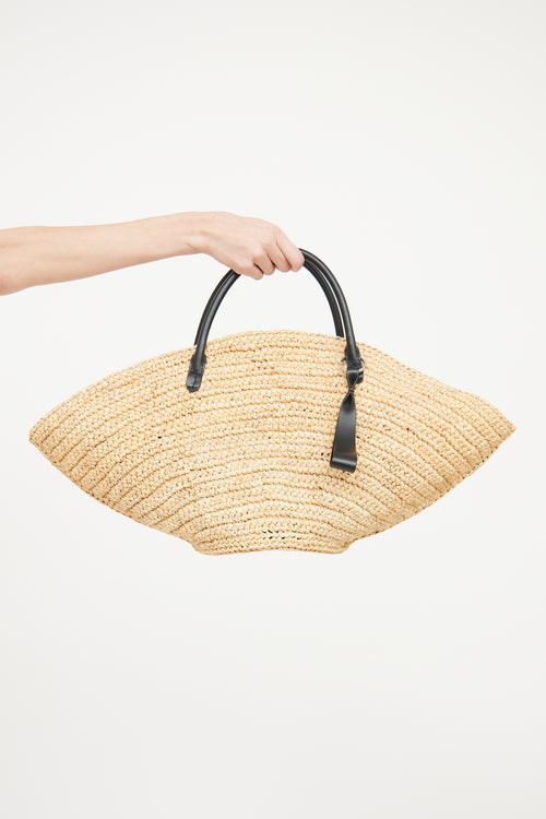 Jil Sander Raffia Sombrero Bag