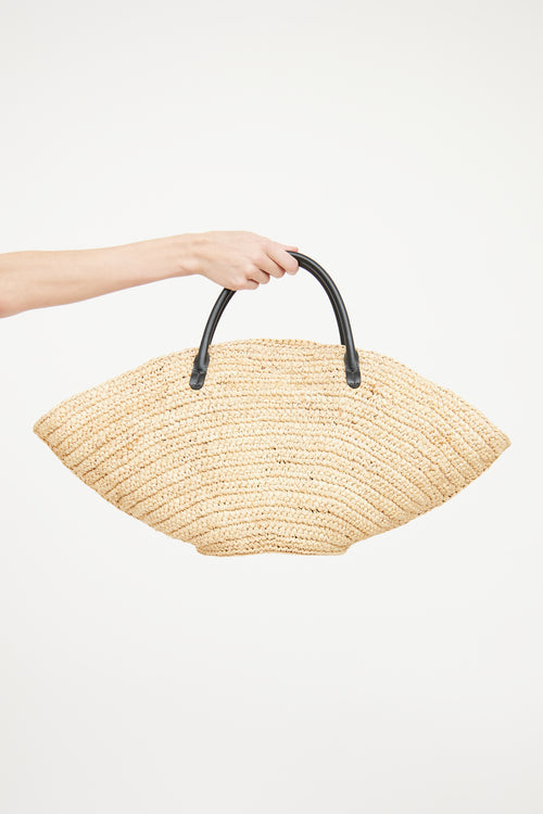 Jil Sander Raffia Sombrero Bag