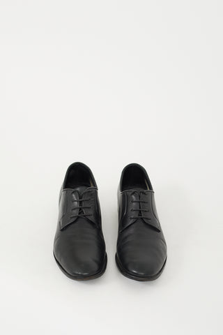 Jil Sander Black Leather Lace Up Derby