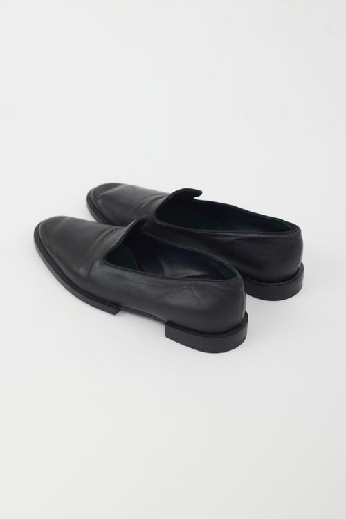 Jil Sander Black Leather Loafer