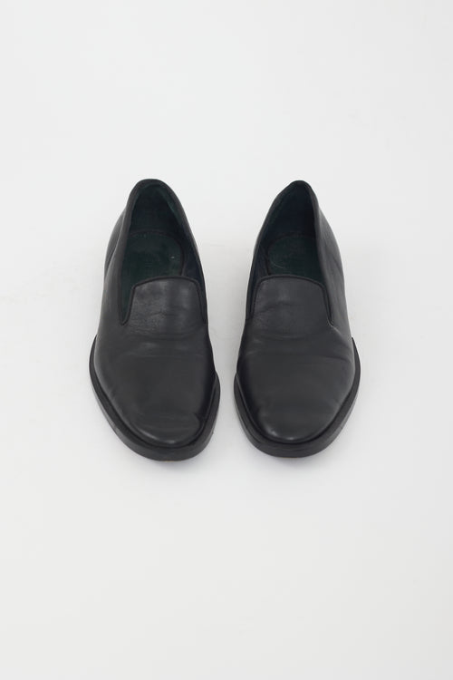 Jil Sander Black Leather Loafer