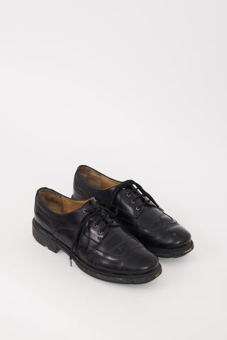 Jil Sander Black Leather Wingtip Oxford