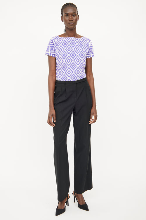 Jil Sander Black Pleated   Pant