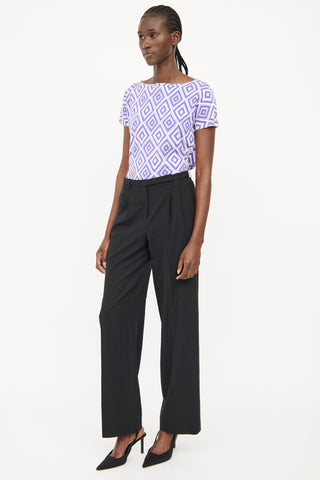 Jil Sander Black Pleated   Pant