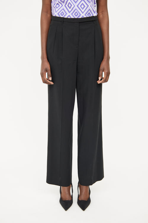 Jil Sander Black Pleated   Pant