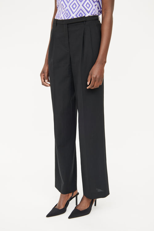 Jil Sander Black Pleated   Pant