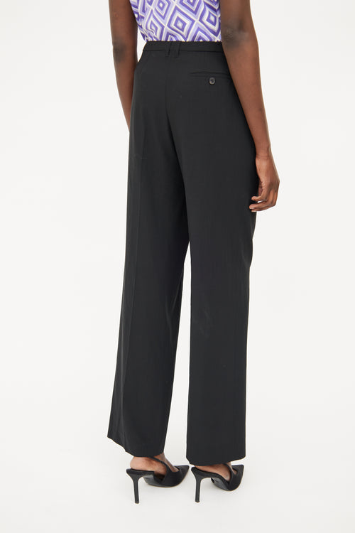 Jil Sander Black Pleated   Pant