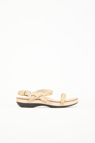 Jil Sander Textured Leather Sandal