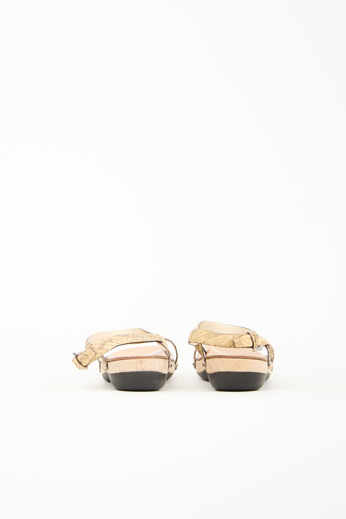 Jil Sander Textured Leather Sandal