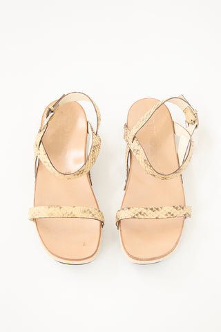 Jil Sander Textured Leather Sandal