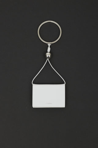 Jil Sander White Leather Bracelet Wallet